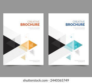 Cover design for annual report and business catalog, magazine, flyer or booklet. Brochure template layout. A4 cover vector EPS-10