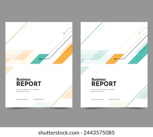 Cover design for annual report and business catalog, magazine, flyer or booklet. Brochure template layout. A4 cover vector EPS-10