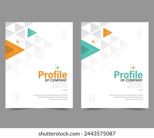 Cover design for annual report and business catalog, magazine, flyer or booklet. Brochure template layout. A4 cover vector EPS-10