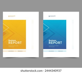 Cover design for annual report and business catalog, magazine, flyer or booklet. Brochure template layout. A4 cover vector EPS-10