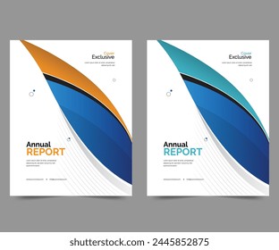 Cover design for annual report and business catalog, magazine, flyer or booklet. Brochure template layout. A4 cover vector EPS-10