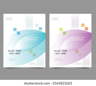 Cover design for annual report and business catalog, magazine, flyer or booklet. Brochure template layout. A4 cover vector EPS-10