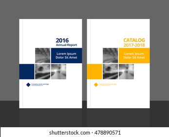 Cover design for annual report and business catalog, magazine, flyer or booklet. Brochure template layout. A4 cover vector EPS-10 sample image with Gradient Mesh.