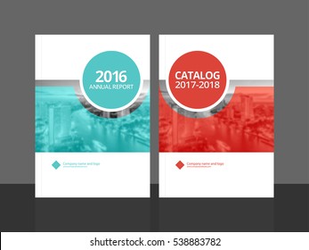 Cover design for annual report and business catalog, magazine, flyer or booklet. Brochure template layout. A4 cover vector EPS-10 sample image with Gradient Mesh.