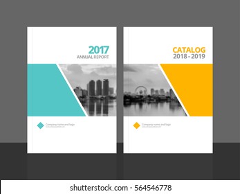 Cover Design For Annual Report And Business Catalog, Magazine, Flyer Or Booklet. Brochure Template Layout. A4 Cover Vector EPS-10 Sample Image With Gradient Mesh.