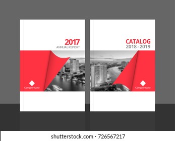 Cover design for annual report and business catalog, magazine, flyer or booklet. Brochure template layout. A4 cover vector EPS-10 sample image with Gradient Mesh.