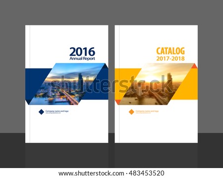 cover design annual report business catalog のベクター画像素材