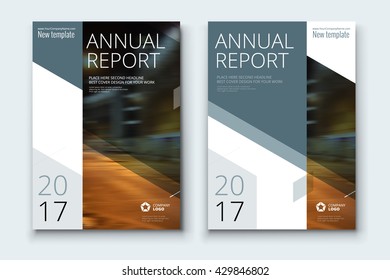 Cover design for Annual Report, Catalog or Magazine, Book or Brochure, Booklet or flyer. Layout template in A4 with flat elements. Flat creative concept in bright colors. Vector Illustration	