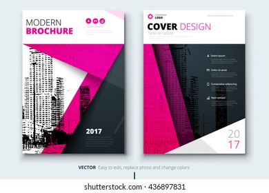 Cover design for Annual Report, Catalog or Magazine, Book or Brochure, Booklet or flyer.  Corporate business template in A4 size. Flat creative concept in bright colors. Vector Illustration	