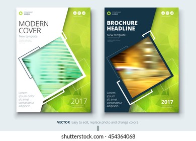 Cover design for Annual Report, Catalog or Magazine, Book or Brochure, Booklet or flyer.  Corporate business template in A4 size. Flat creative concept in bright colors. Vector Illustration