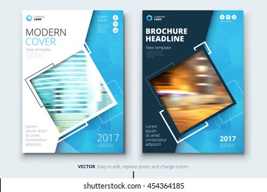 Cover design for Annual Report, Catalog or Magazine, Book or Brochure, Booklet or flyer.  Corporate business template in A4 size. Flat creative concept in bright colors. Vector Illustration