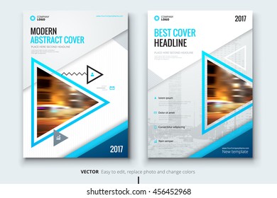 Cover design for annual report, catalog or magazine, book or brochure, booklet or flyer, Corporate business template in A4 size, Flat creative concept background in bright colors. Vector Illustration