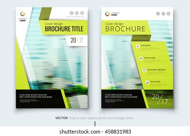 Cover design for annual report, catalog, magazine, book, brochure, booklet or flyer. Corporate business template in A4 size, Flat creative background in bright colors. Vector Illustration
