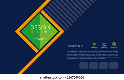 Cover design. Annual report layout. Brochure, catalog. Business vector template. Simple Flyer promotion. magazine, Presentation cover. Abstract Vector illustration.