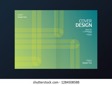Cover design. Annual report layout. Brochure, catalog. Business vector template. Simple Flyer promotion. magazine, Presentation cover. Abstract Vector illustration.