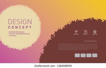 Cover design. Annual report layout. Brochure, catalog. Business vector template. Simple Flyer promotion. magazine, Presentation cover. Abstract Vector illustration.