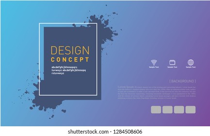 Cover design. Annual report layout. Brochure, catalog. Business vector template. Simple Flyer promotion. magazine, Presentation cover. Abstract Vector illustration.