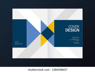 Cover design. Annual report layout. Brochure, catalog. Business vector template. Simple Flyer promotion. magazine, Presentation cover. Abstract Vector illustration.