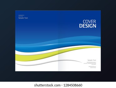 Cover design. Annual report layout. Brochure, catalog. Business vector template. Simple Flyer promotion. magazine, Presentation cover. Abstract Vector illustration.
