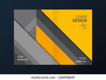 Cover design. Annual report layout. Brochure, catalog. Business vector template. Simple Flyer promotion. magazine, Presentation cover. Abstract Vector illustration.