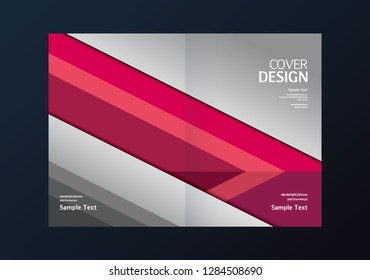 Cover design. Annual report layout. Brochure, catalog. Business vector template. Simple Flyer promotion. magazine, Presentation cover. Abstract Vector illustration.