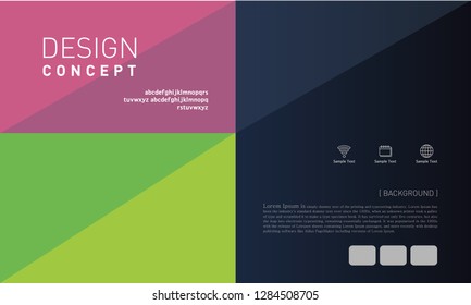 Cover design. Annual report layout. Brochure, catalog. Business vector template. Simple Flyer promotion. magazine, Presentation cover. Abstract Vector illustration.