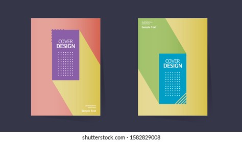 cover design. Annual report layout. Brochure, catalog. Business vector template. Simple Flyer promotion. magazine, Banner. Design Elements. Abstract Vector illustration.