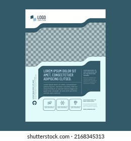 Cover design Annual report  modern minimalist flat template design