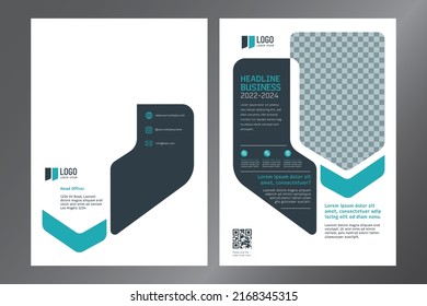 Cover design Annual report  modern minimalist flat template design