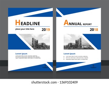 Cover design and annual report cover template A4 size for brochure design, magazine, poster, flyer etc. Vector illustration EPS-10 sample image with Gradient Mesh.