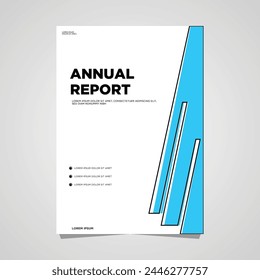 Diseño de portada e informe anual de portada Plantilla A4 Diseño de Plantilla