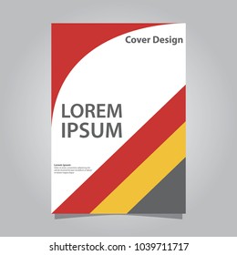 Cover design annual report, vector flyer template design for business brochure