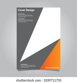 Cover design annual report, vector flyer template design for business brochure