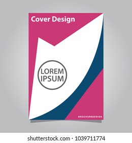 Cover design annual report, vector flyer template design for business brochure