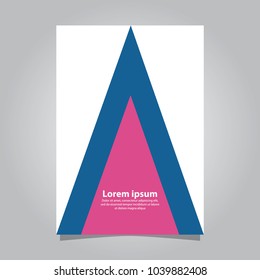 Cover design annual report, vector flyer template design for business brochure