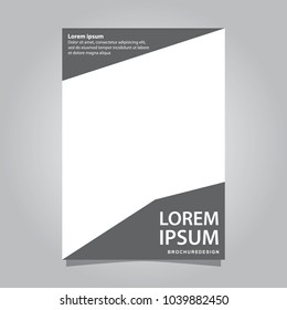 Cover design annual report, vector flyer template design for business brochure