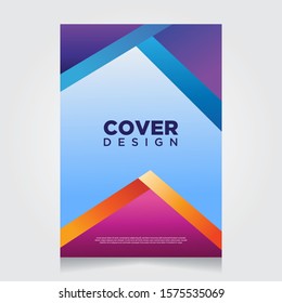 Cover Design Annual Report, Vector Template Brochures, Flyers, Presentations, Leaflet, book cover