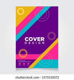 Cover Design Annual Report, Vector Template Brochures, Flyers, Presentations, Leaflet, book cover