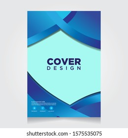 Cover Design Annual Report, Vector Template Brochures, Flyers, Presentations, Leaflet, book cover