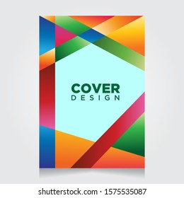 Cover Design Annual Report, Vector Template Brochures, Flyers, Presentations, Leaflet, book cover