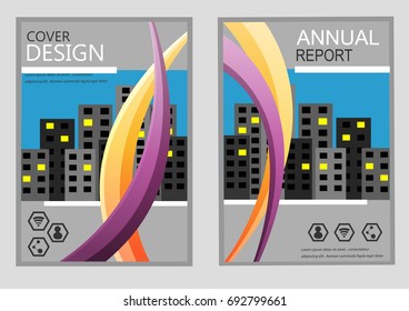Cover design for Annual Report .Vector Illustration