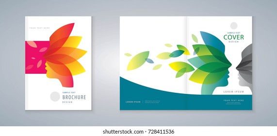 Cover design annual report, Vector template brochures, flyers, presentations, leaflet, magazine