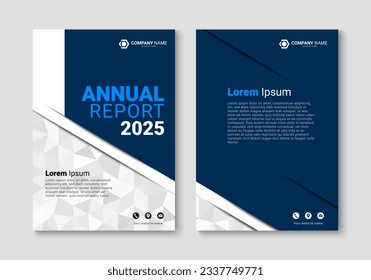 Cover design for annual reports, catalog, brochure, magazine, booklet. A4 business cover design template. Vector illustration