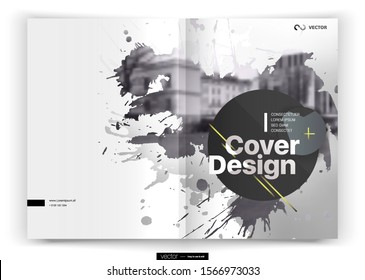 Cover design annual report,vector template brochures, flyers, presentations, leaflet, magazine a4 size. Minimalistic design background