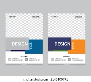 Cover design annual report,vector template brochure, flayer, presentation, leaflet, magazine. Purple and blue polygons on a white background''s Design'se.