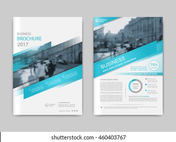 Cover design annual report,vector template brochures, flyers, presentations, leaflet, magazine a4 size. Abstract white with blue stripe. Vector illustration