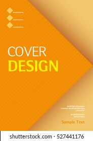 Cover design annual report,vector template brochures, presentations, leaflet, magazine a4 size. 