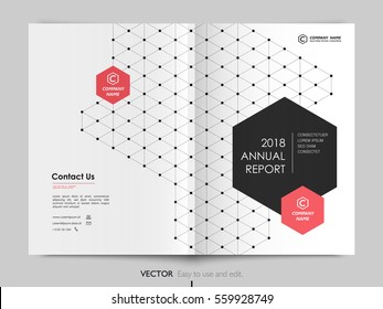Cover design annual report,vector template brochures, flyers, presentations, leaflet, magazine a4 size. Minimalistic design background