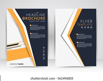 Cover design annual report,vector template brochures, flyers, presentations, Leaflet cover,  Abstract flat background, layout in A4 size