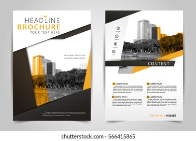 Cover design annual report,vector template brochures, flyers, presentations, Leaflet cover,  Abstract flat background, building, layout in A4 size